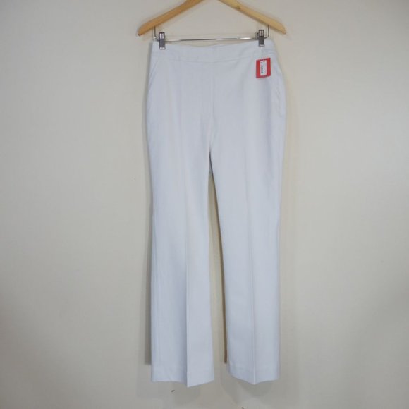 SPANX On-The-Go Kick Flare Pull-on PANTS Size XL Tall White Stretch NEW 20373T - Picture 6 of 13